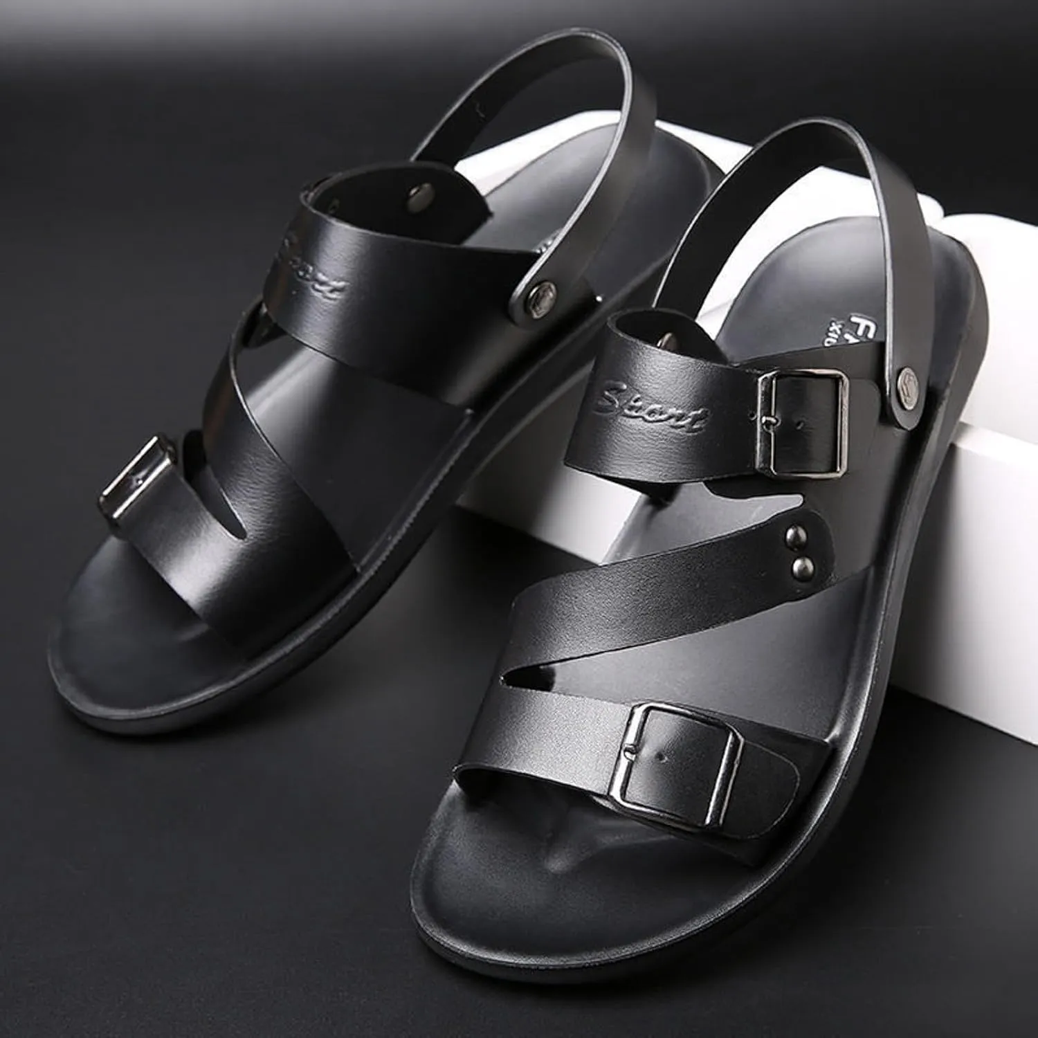Mens Beach Sandals Sandal for Men Mens Sandals Non Slip Outdoor Adjustable Straps Comfortable Hiking Sandal