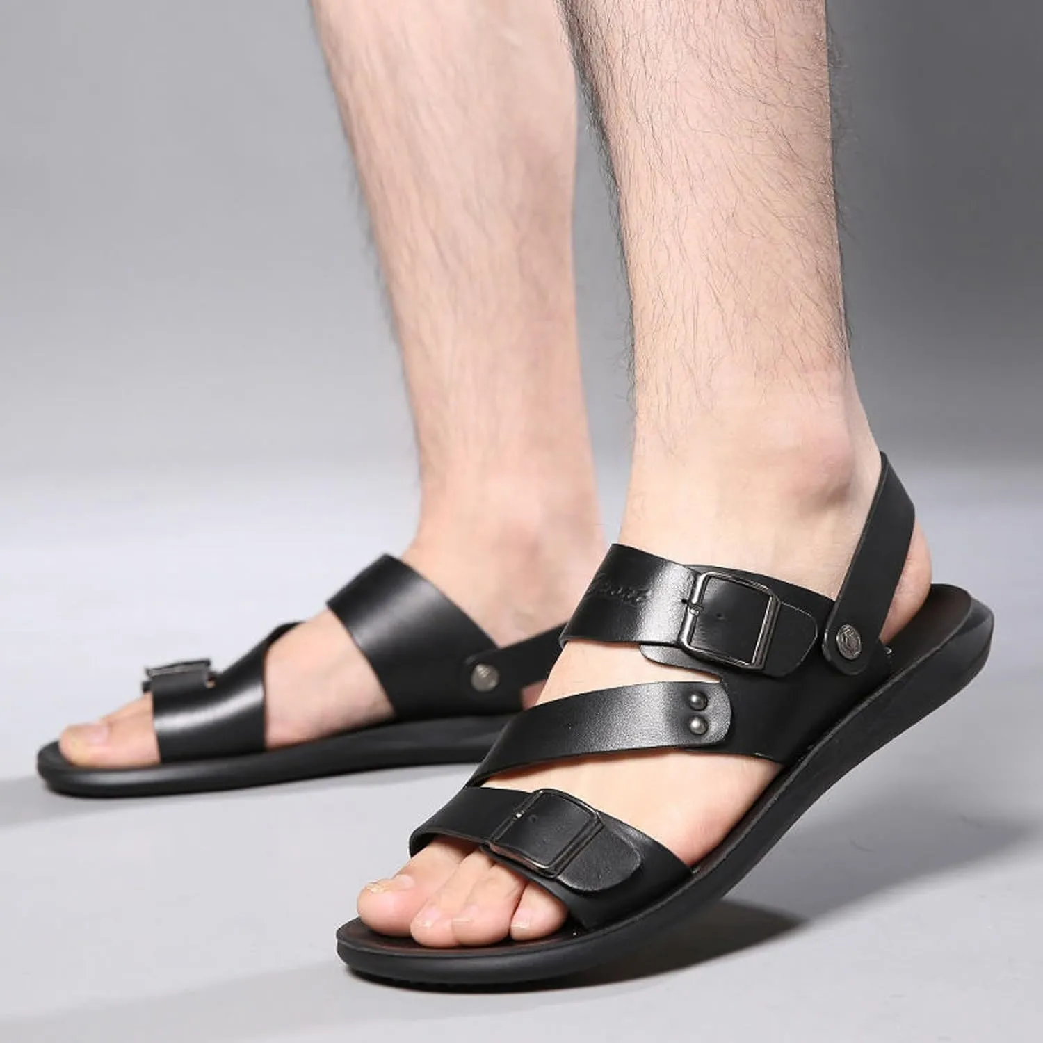 Mens Beach Sandals Sandal for Men Mens Sandals Non Slip Outdoor Adjustable Straps Comfortable Hiking Sandal