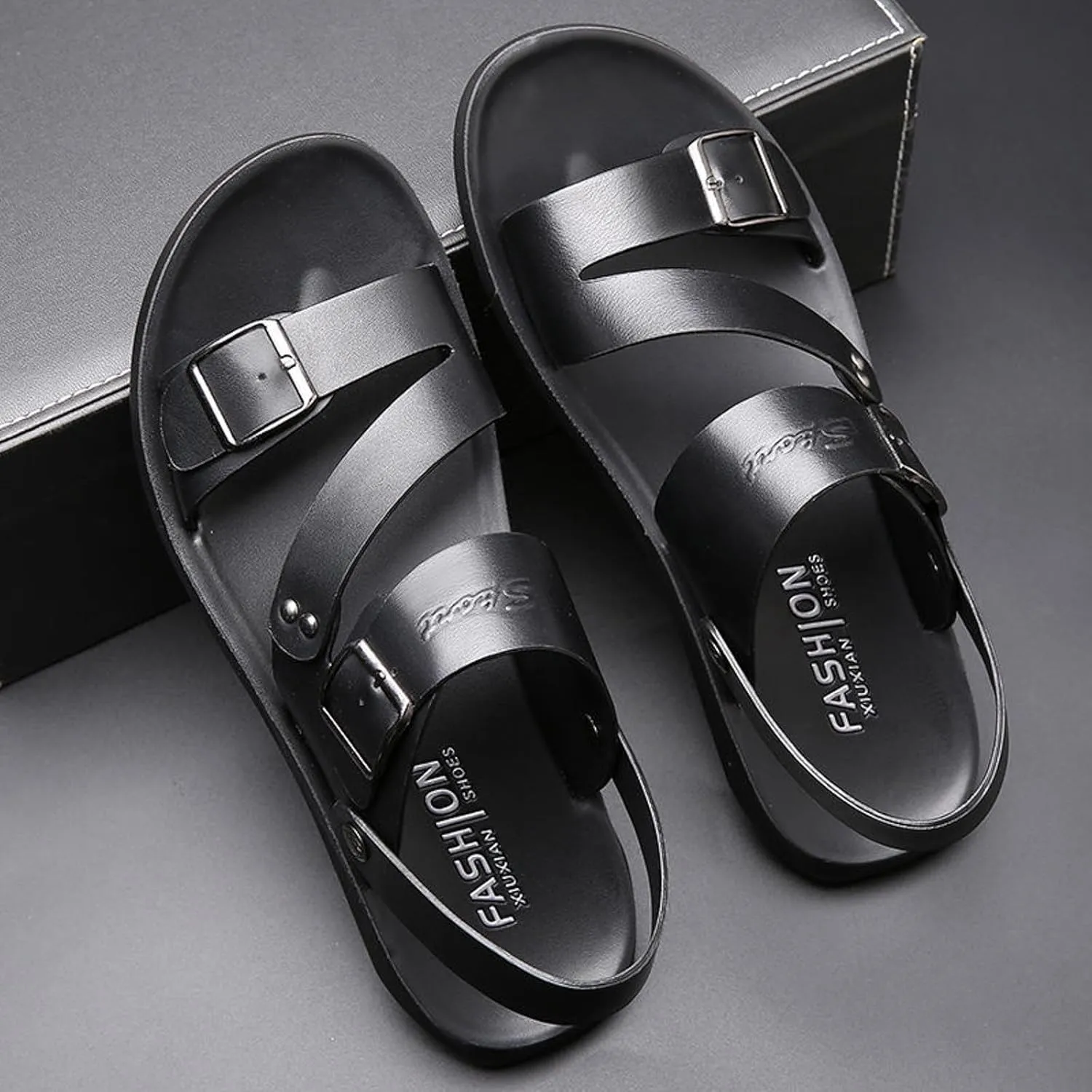 Mens Beach Sandals Sandal for Men Mens Sandals Non Slip Outdoor Adjustable Straps Comfortable Hiking Sandal