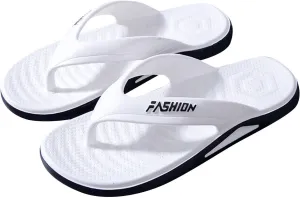 Mens Beach Slippers Arch Support Walking Flip Flops Non Slip Comfy Outdoor Thong Sandals Waterproof Quick Drying Shower Shoes for Men Soft Sole Summer Brathable Pool Slippers Indoor Shoes