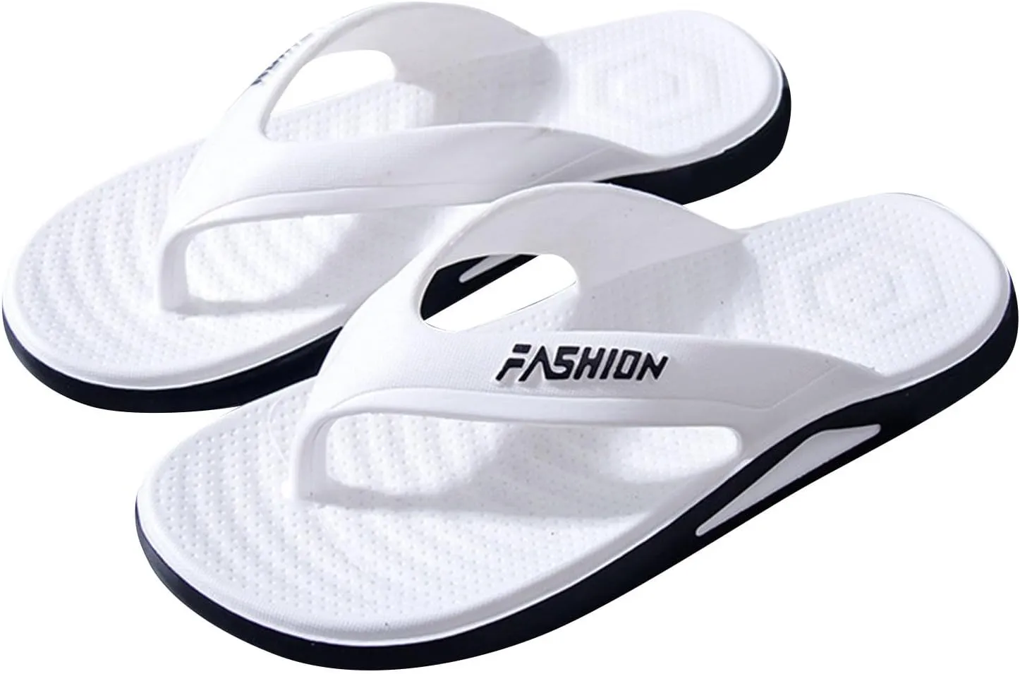 Mens Beach Slippers Arch Support Walking Flip Flops Non Slip Comfy Outdoor Thong Sandals Waterproof Quick Drying Shower Shoes for Men Soft Sole Summer Brathable Pool Slippers Indoor Shoes