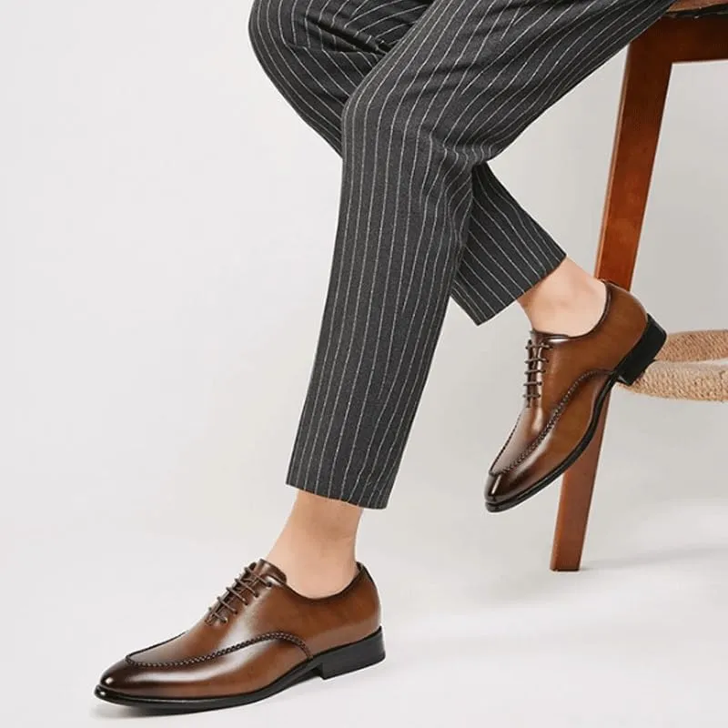 Men's Breathable Business Oxford Derby Men Double Monk Strap Fashion Luxury Slip on Formal Shoes