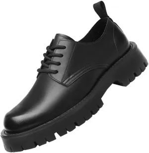 Men's Breathable Leather Wingtip Brogue Oxfords Men Classic Pointed Toe Gradient Design Tuxedo Oxford Casual Walking Shoes Office Flats for Men