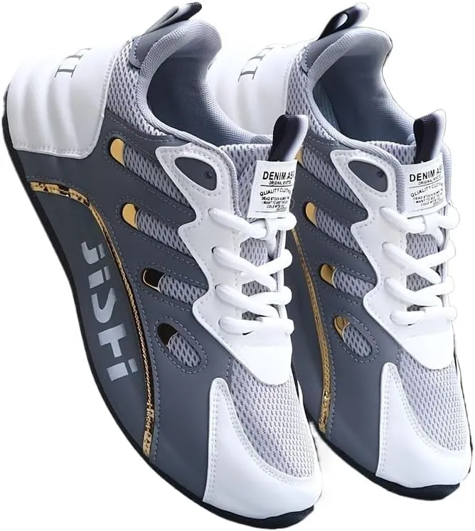 Men's Casual and Comfortable Training Shoes, Walking Low-top Lace Sneakers, Outdoor Activities and Travel Fashion Sneakers