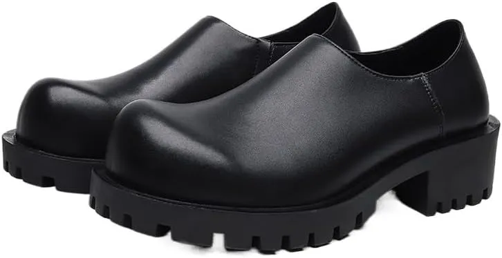 Men's Casual Dress Loafers Business Shoes Fashion Sneakers Round Toe Slip-On Fashion Low Top Casual Business Formal Shoes