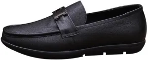 Men's Casual Genuine Leather Flats Soft Driving Walking Loafer Shoes Mens Genuine Leather Platform Slip-On Oxfords