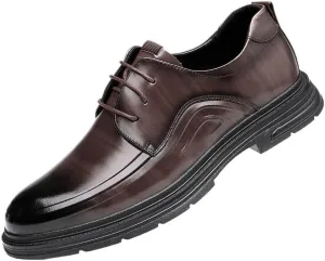 Men's Casual Genuine Leather Lace Up Flats Hand-Sewed Walking Driving Loafers Shoes Mens Oxford Shoes