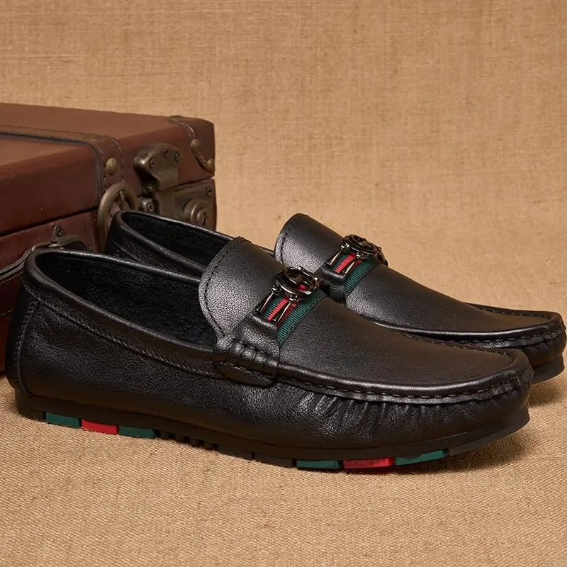Men's Casual Loafers Patent Leather Formal Oxford Slip On Dress Shoes Lightweight Retro Casual Flats Loafers for Daily Walking Business Shoes