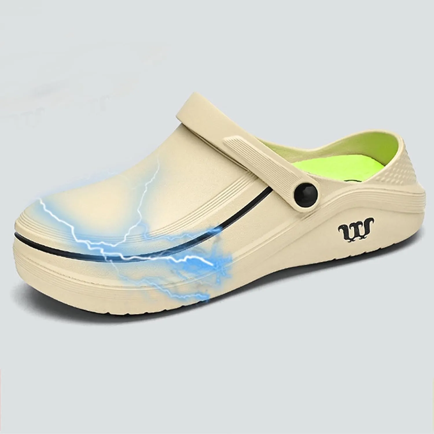 Men's Casual Work Toe Toe Solid Color Soft Sole Fashion Sandals Double Strap Sandals Men Slippers