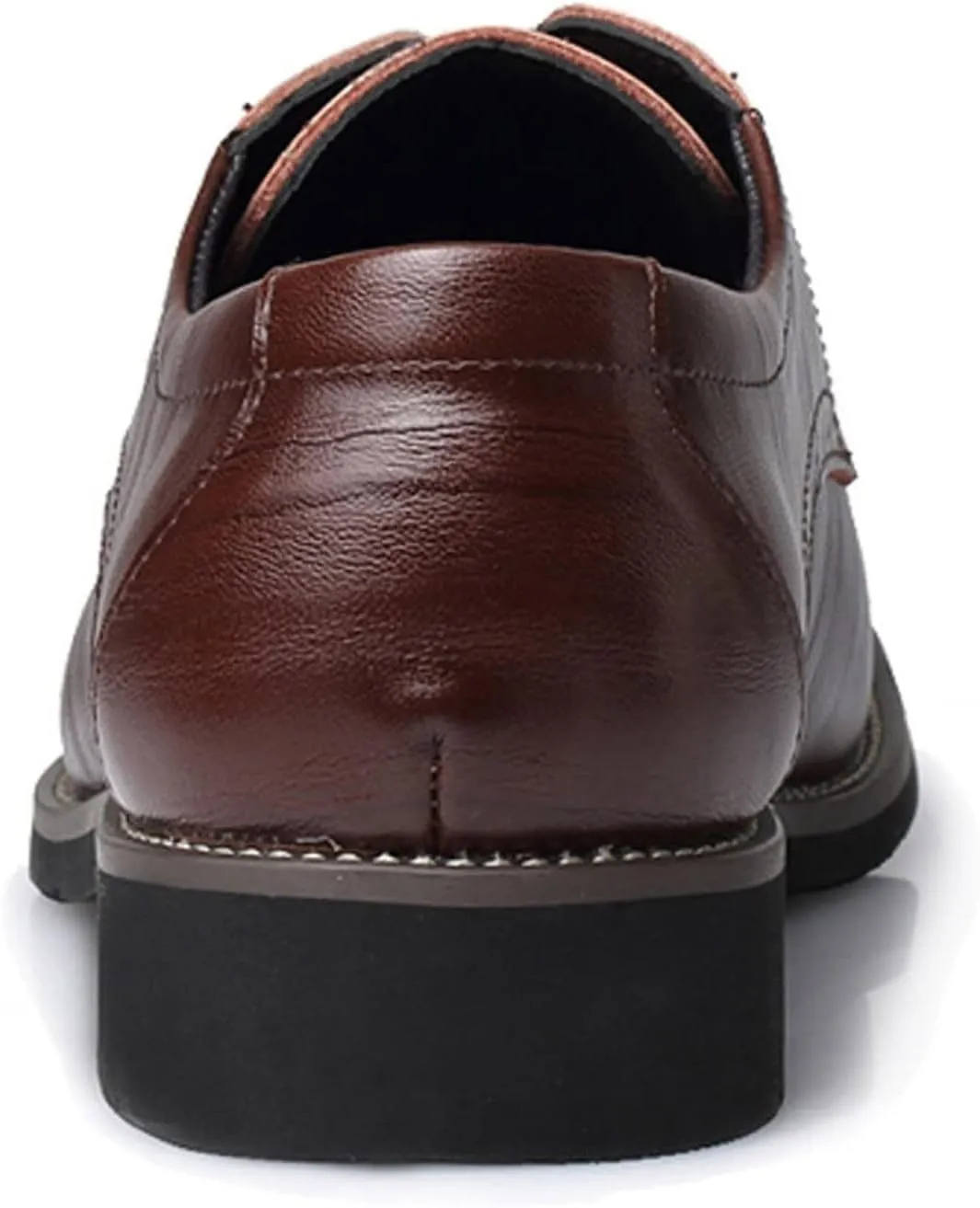 Mens Comfortable Business Casual Shoes Classical Style Shoes for Men Slip On PU Leather Low Rubber Sole Block Heel Work Mens Dress Shoes Men's Loafers Slip-Ons Casual