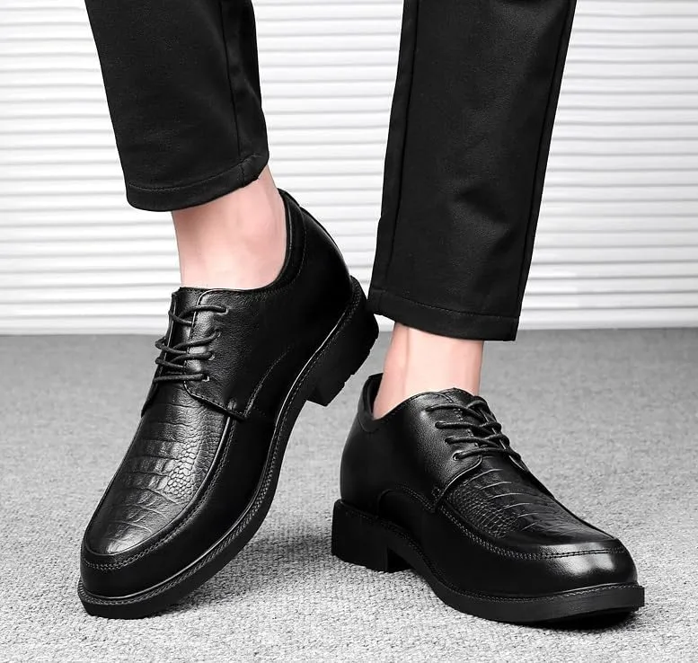 Men's Comfortable Tuxedo Dress Shoes Mens Casual Business Formal Derby Shoes Classic Lace-up Oxfords
