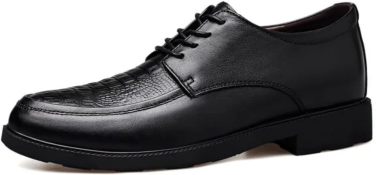 Men's Comfortable Tuxedo Dress Shoes Mens Casual Business Formal Derby Shoes Classic Lace-up Oxfords
