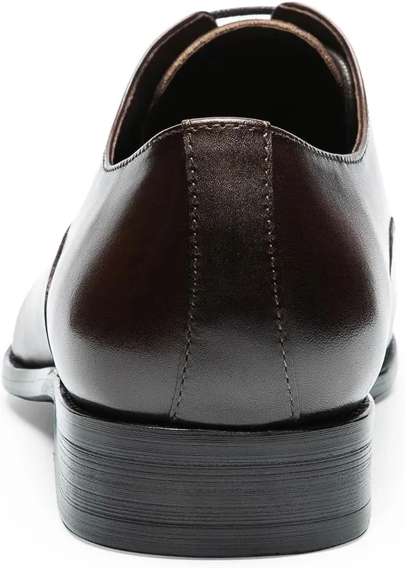 Men's Dress Shoes - Cap Toe Oxford in Genuine Leather | Classic Formal Shoes for Business & Weddings