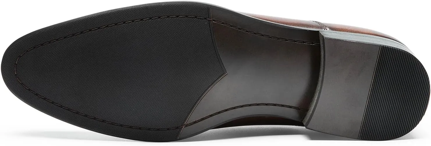 Men's Dress Shoes - Cap Toe Oxford in Genuine Leather | Classic Formal Shoes for Business & Weddings