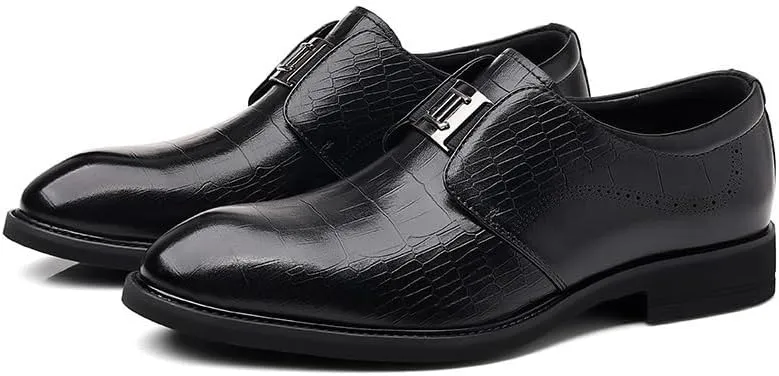Men's Dress Shoes Classic Slip On Pointed Toe Formal Shoes Business Oxfords Shoes for Men