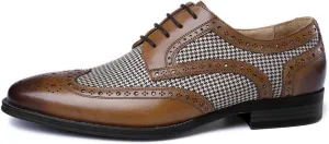 Men's Dress Shoes Lace-up Brogues Derbys Oxford Formal Shoes for Men Wedding Business Office