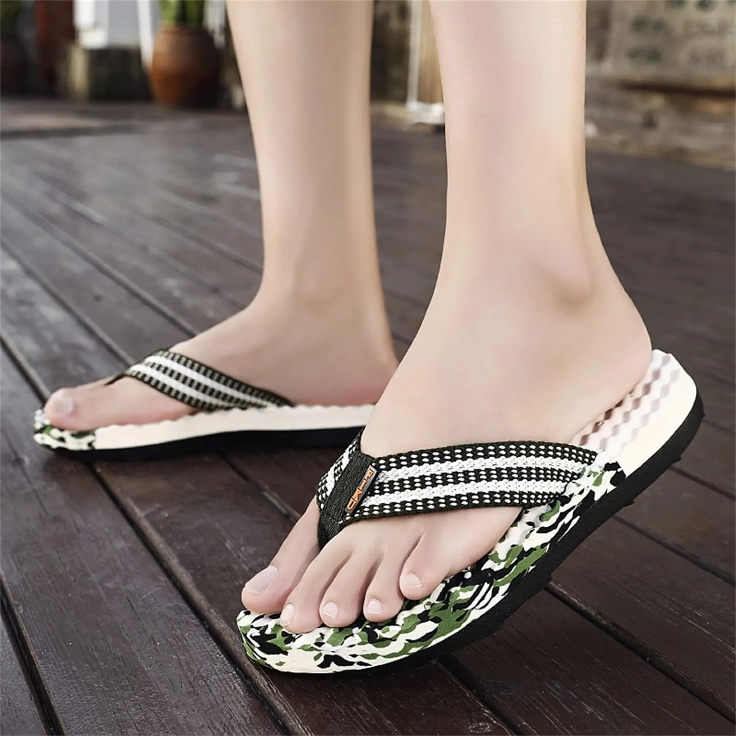 Men's Flip Flops Comfortable Open Toe Summer Beach Leather Thong Sandals Mens Leather Sandals Mens Flip Flops