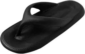 Mens Flip Flops Thong Sandals Cushion Mat Slippers for Beach Soft Footbed Comfortable Walking for Summer