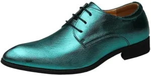 Mens Formal Shoes Dress Oxford Classic Lace Up Office Round Toe French Leather Prom Wedding Tuxedo Block Heel Shoe
