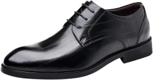 Men's Formal Shoes Dress Oxford Vintage Lace Up Outdoor Cap Toe Design Faux Leather Anti-Slip Non Slip Resistant Office