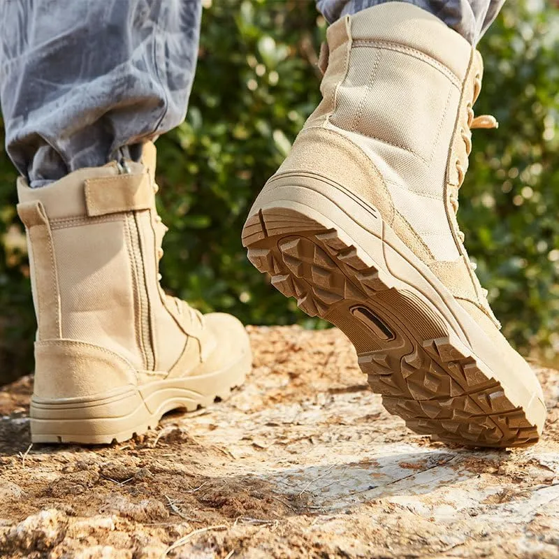 Men's Hiking Work Boots Men's Tactical Boots Waterproof Summer Camp Outdoor Desert Boots