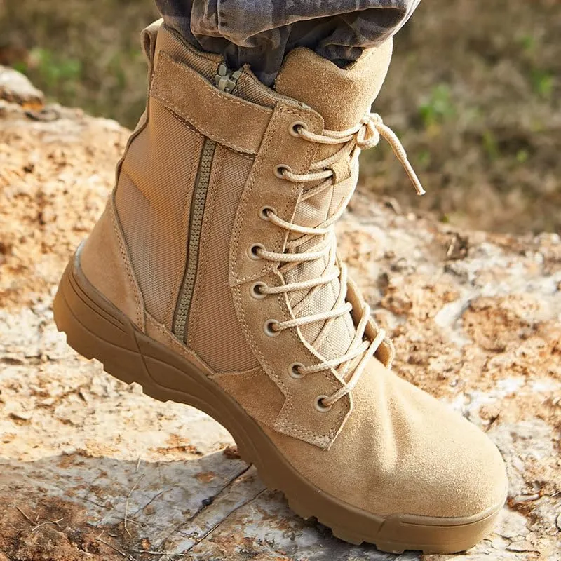 Men's Hiking Work Boots Men's Tactical Boots Waterproof Summer Camp Outdoor Desert Boots
