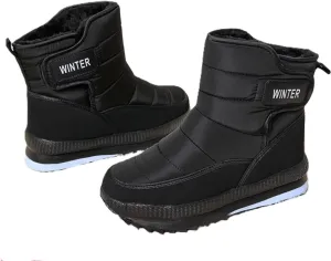 Men's Insulated and Waterproof Snow Boots, Faux Fur Lined Non Slip Casual Outdoor Shoes, Windproof Winter Hiking Shoes