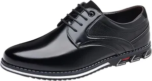 Mens Light Brown Business Casual Shoes Men Leather Shoes Fashionable New Pattern Pointed Flat Bottom Soft Bottom Lace Up Comfortable Large Size Brown Slip On Dress Shoes for Men