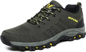 Men's Lightweight Walking Trainers Hiking Trekking Shoes Breathable Low Rise Outdoor Shoes