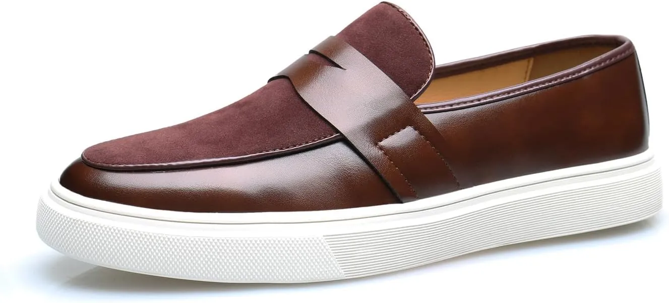 Men's Loafers Casual Dress Slip On Stylish Penny Loafers Fashion Business Prom Wedding Comfortable Walking Shoes for Men