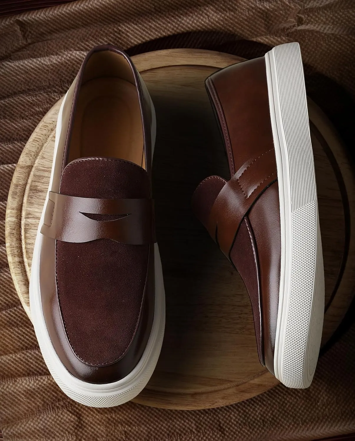 Men's Loafers Casual Dress Slip On Stylish Penny Loafers Fashion Business Prom Wedding Comfortable Walking Shoes for Men