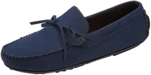 Men's Loafers Shoes Suede Vamp Business Round Toe Tuxedo Wedding Slip Resistant Block Heel Anti-Slip Rubber Sole Formal Slip On