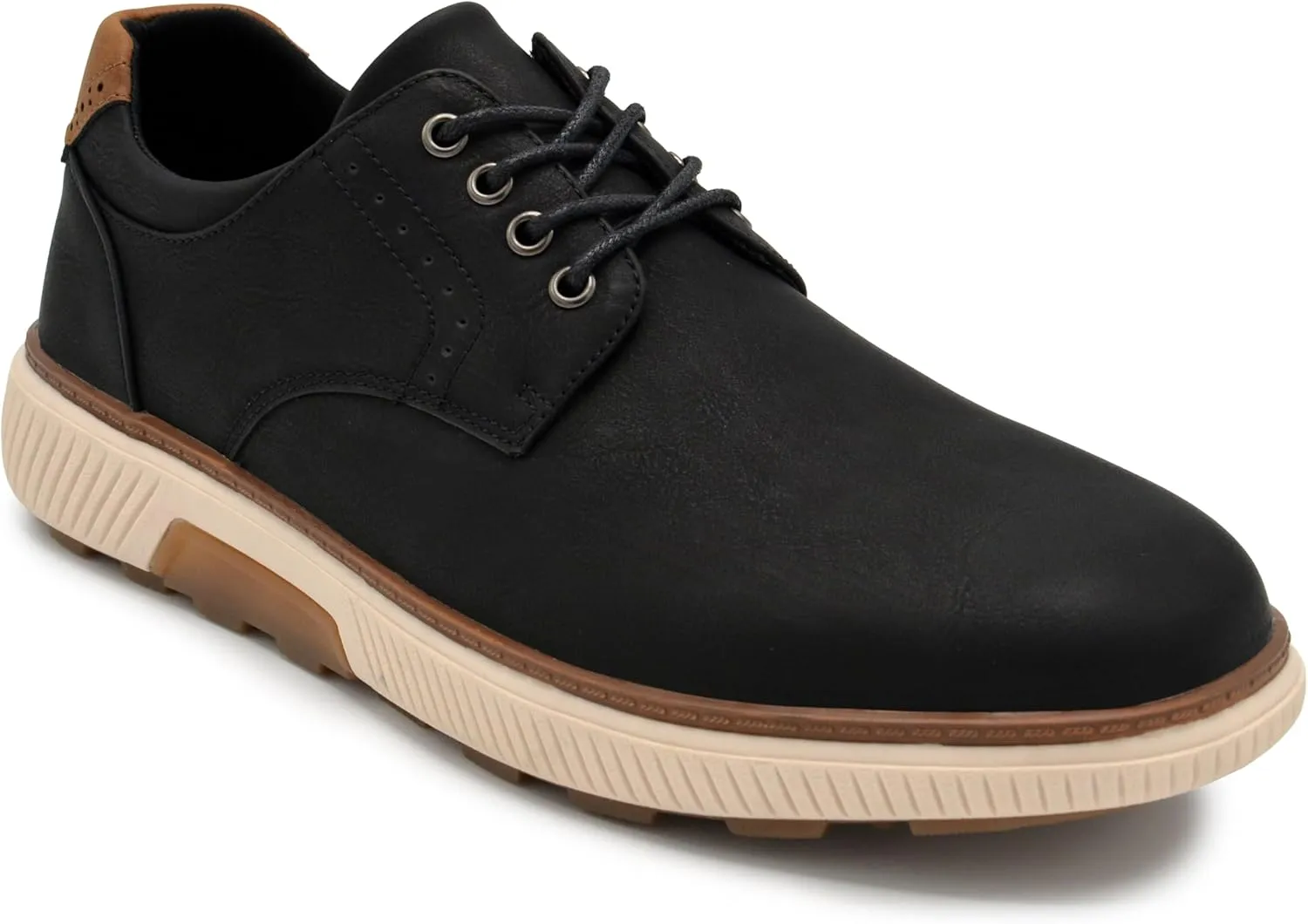 Men's Oxford Dress Shoes, Genuine Leather Lace-Up Formal Shoes for Office, Weddings & Business Wear