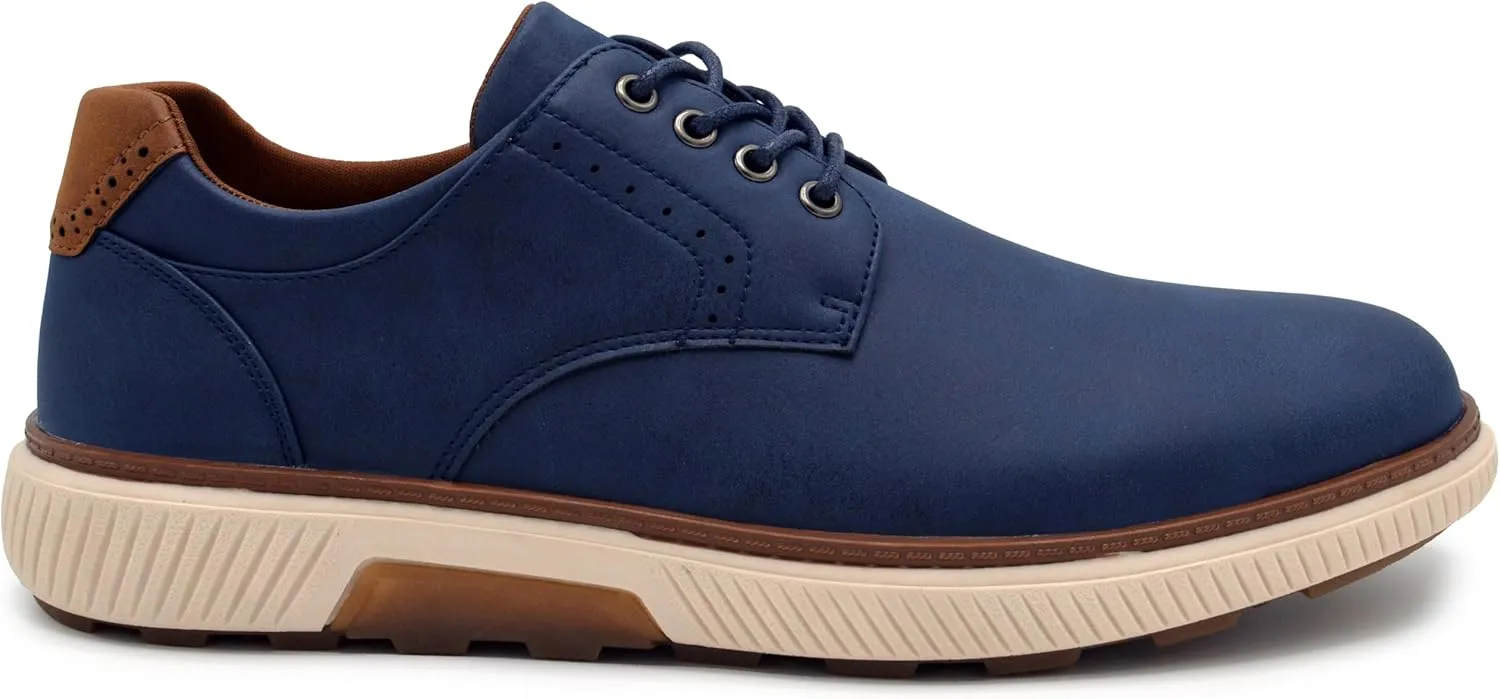 Men's Oxford Dress Shoes, Genuine Leather Lace-Up Formal Shoes for Office, Weddings & Business Wear