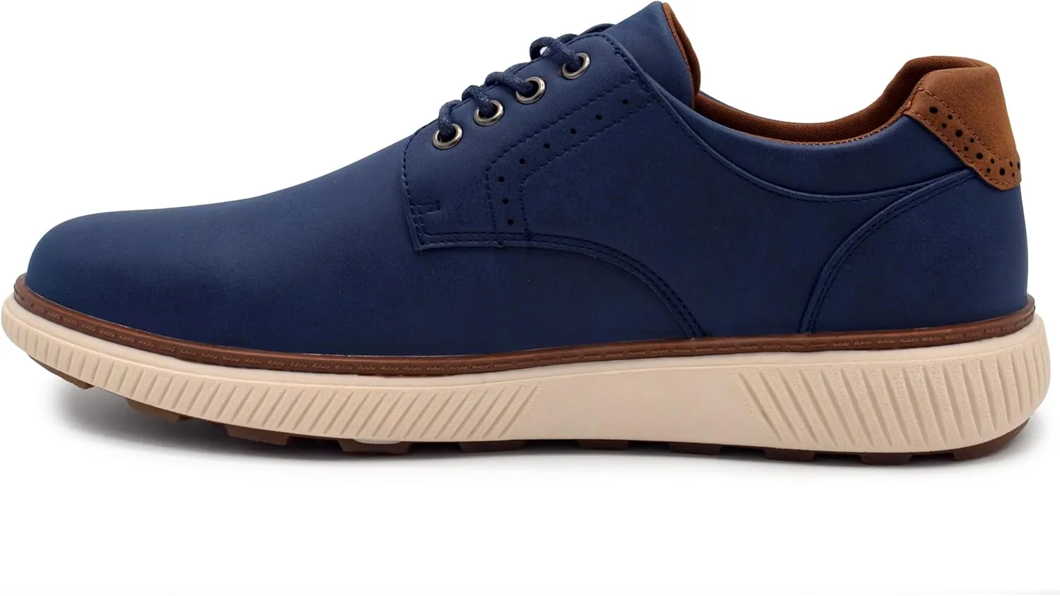 Men's Oxford Dress Shoes, Genuine Leather Lace-Up Formal Shoes for Office, Weddings & Business Wear