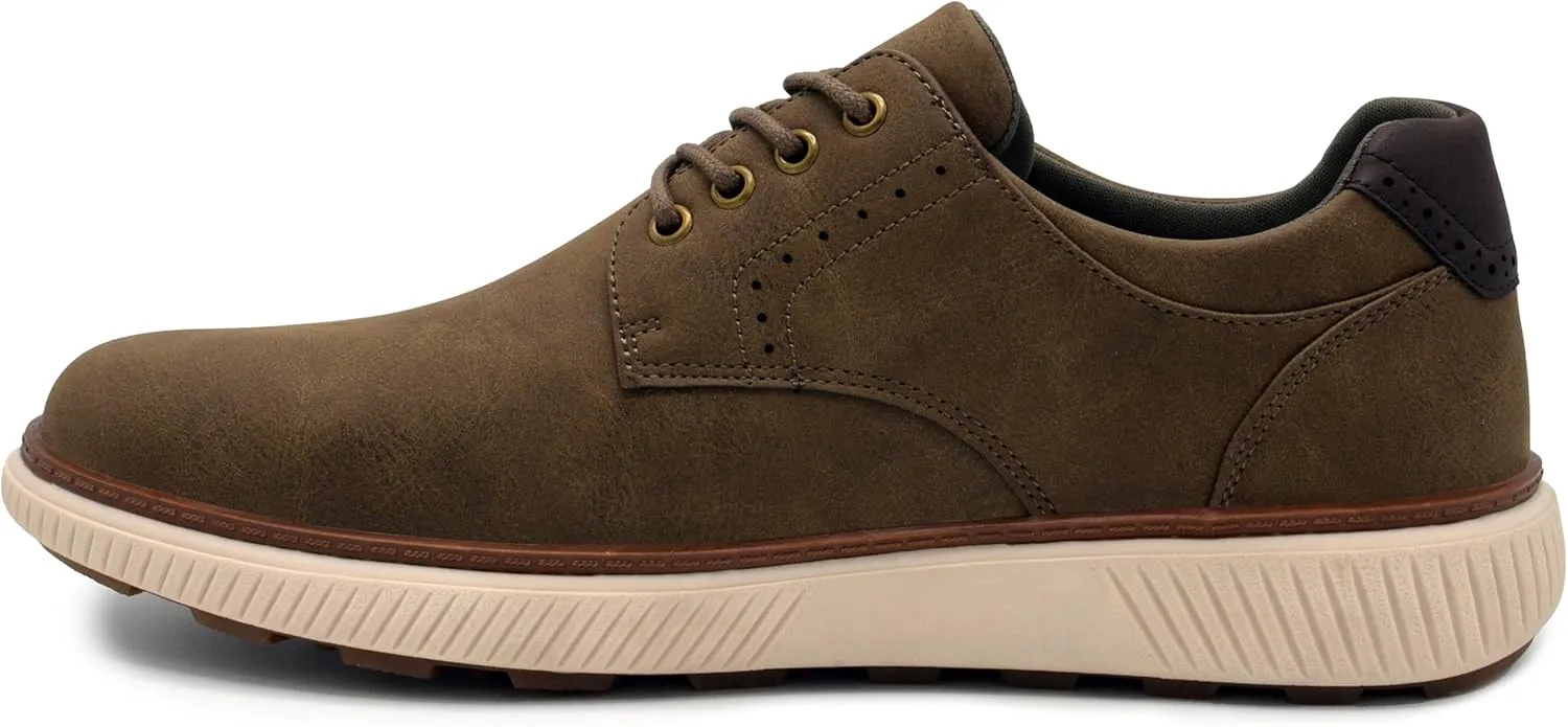Men's Oxford Dress Shoes, Genuine Leather Lace-Up Formal Shoes for Office, Weddings & Business Wear