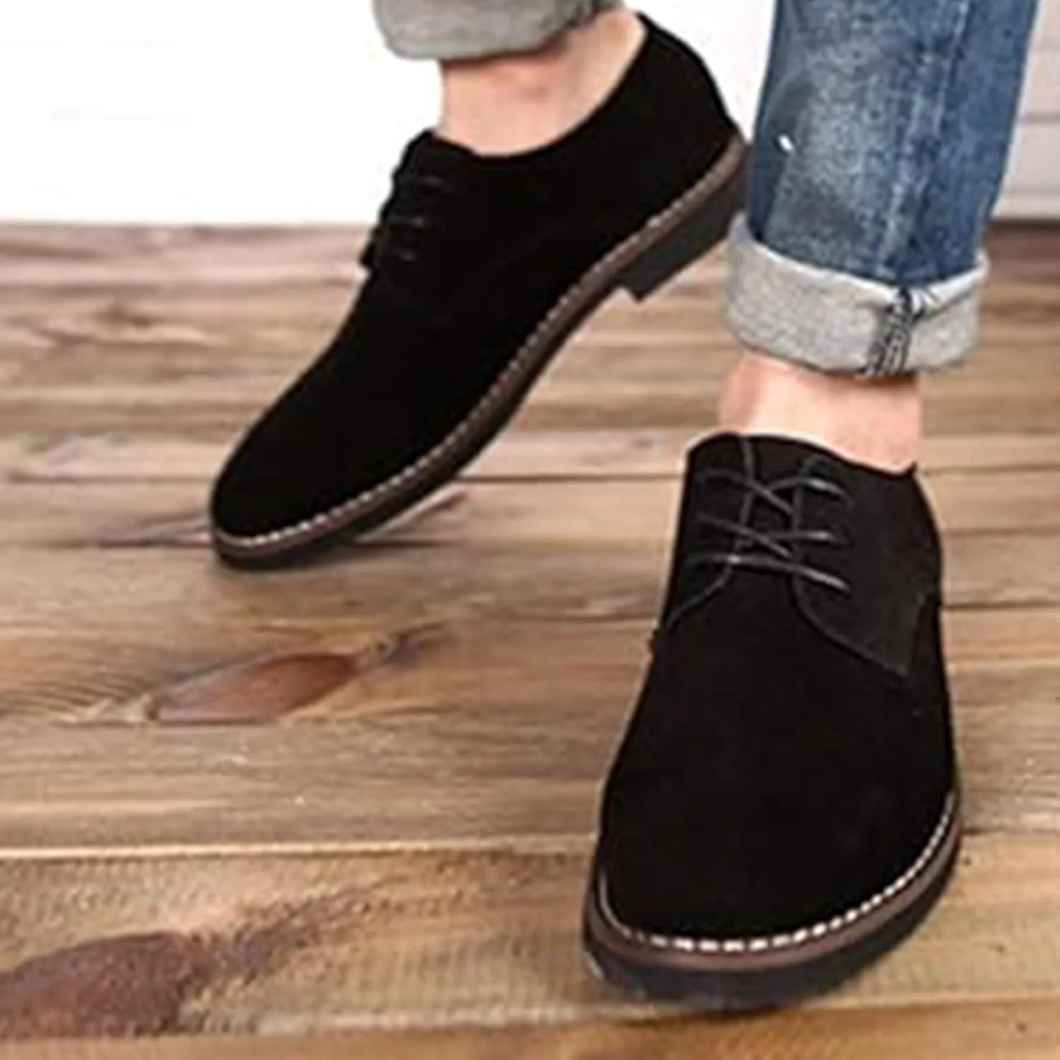 Men's Oxford Shoes Classic Wingtip Lace-Up Dress Casual Luxury Business Work Formal Shoes