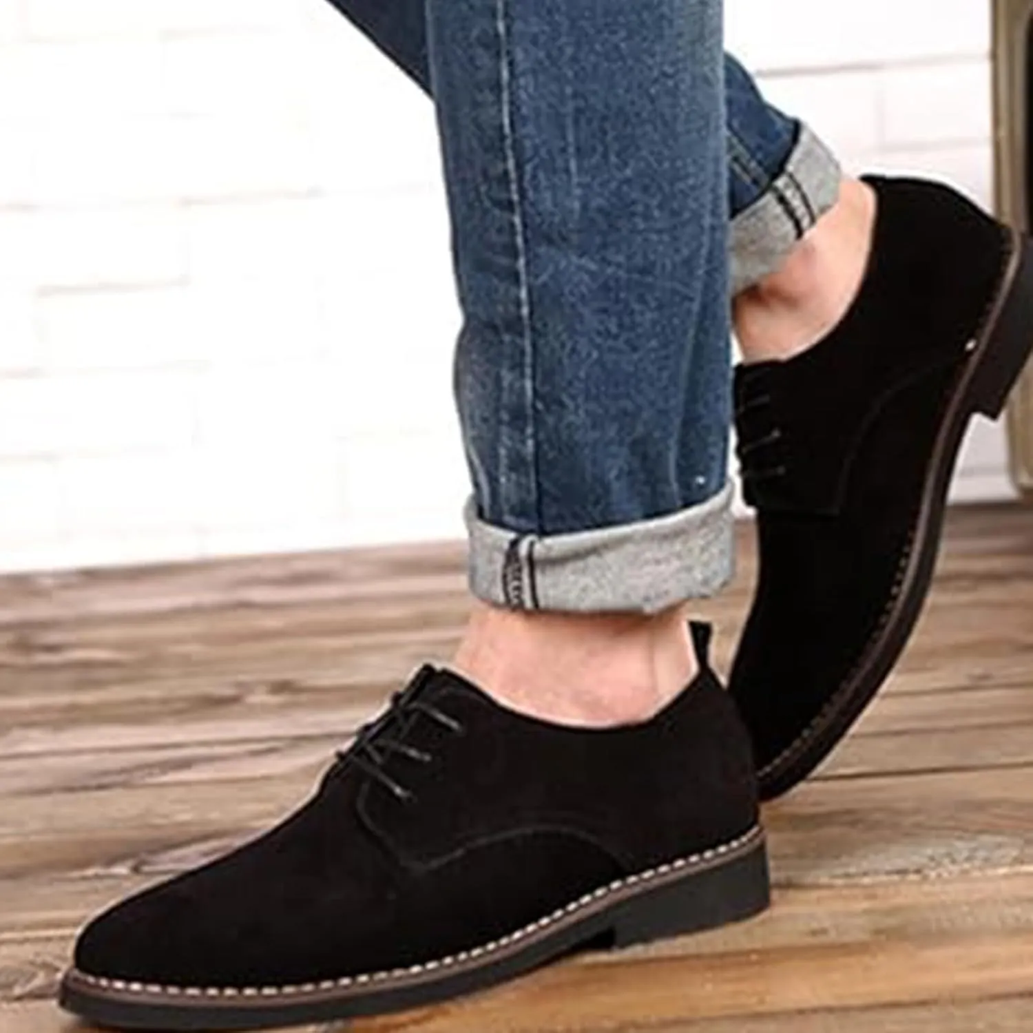 Men's Oxford Shoes Classic Wingtip Lace-Up Dress Casual Luxury Business Work Formal Shoes