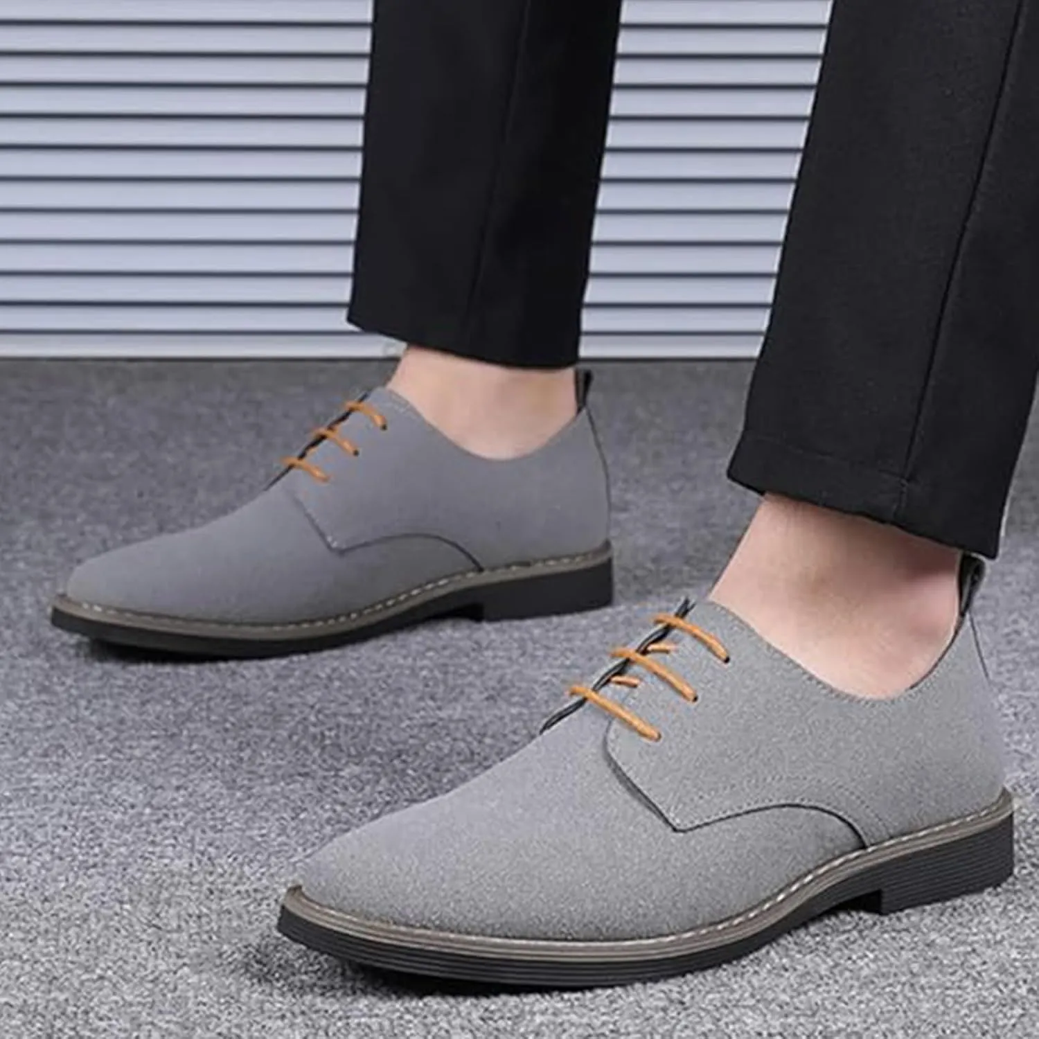 Men's Oxford Shoes Classic Wingtip Lace-Up Dress Casual Luxury Business Work Formal Shoes