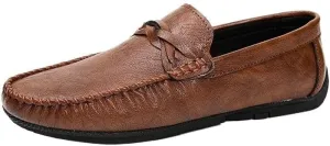 Mens Party Loafers Shoes Pu Leather Prom Round Toe Working Anti-Slip Non Slip Shoe Slip On