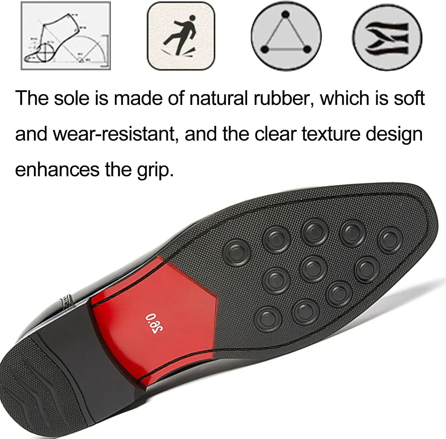 Men's Patent Leather Lace Up Brogue Oxford Shoes Fashion Pointed Toe Non Slip Tuxedo Dress Shoes Comfort Prom Weddings Formal Shoes