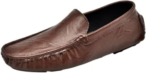 Men's Prom Loafers Faux Leather Outdoor Uniform Solid Color Prom Wedding Anti-Slip Slip Resistant Rubber Sole Casual Shoe Slip-on