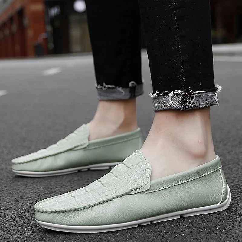 Men's Prom Loafers Shoes Pu Leather Prom Solid Color Party Non Slip Low Top Anti-Slip Shoe Slip-on