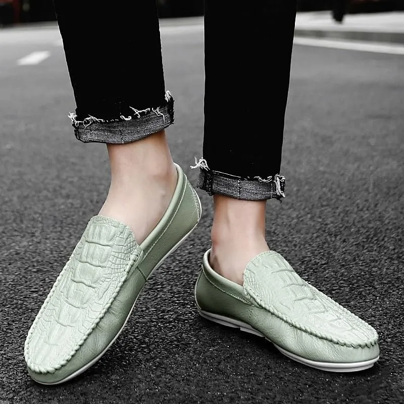 Men's Prom Loafers Shoes Pu Leather Prom Solid Color Party Non Slip Low Top Anti-Slip Shoe Slip-on