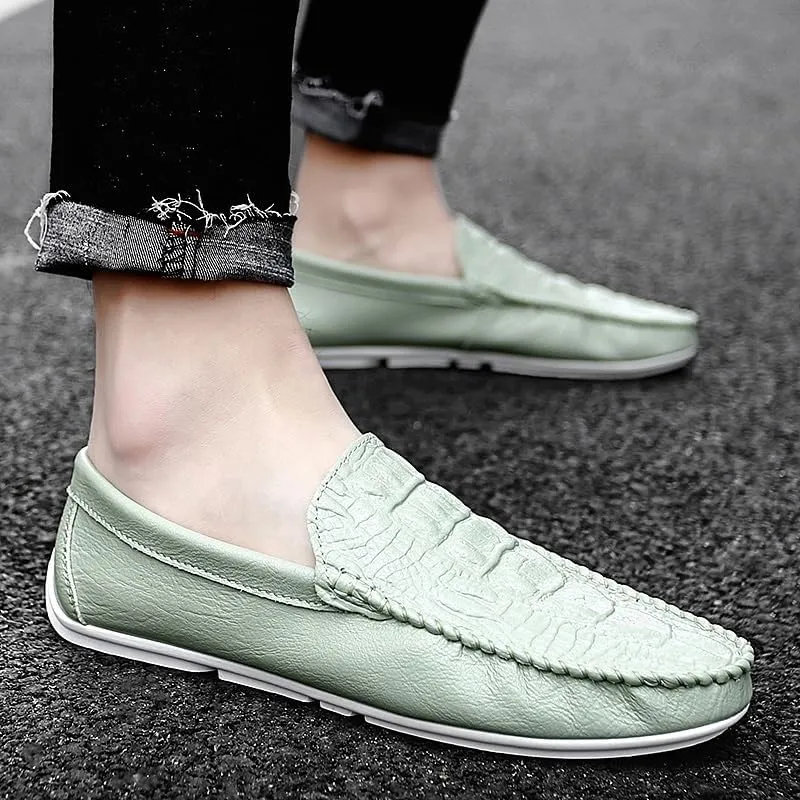 Men's Prom Loafers Shoes Pu Leather Prom Solid Color Party Non Slip Low Top Anti-Slip Shoe Slip-on