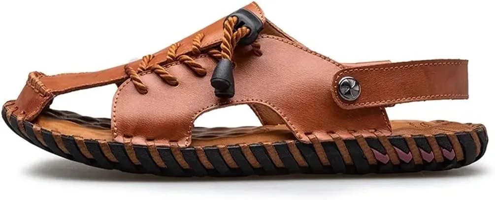 Men's Sandals Genuine Leather Beach Shoes Men Leisure Sandals Casual Shoes