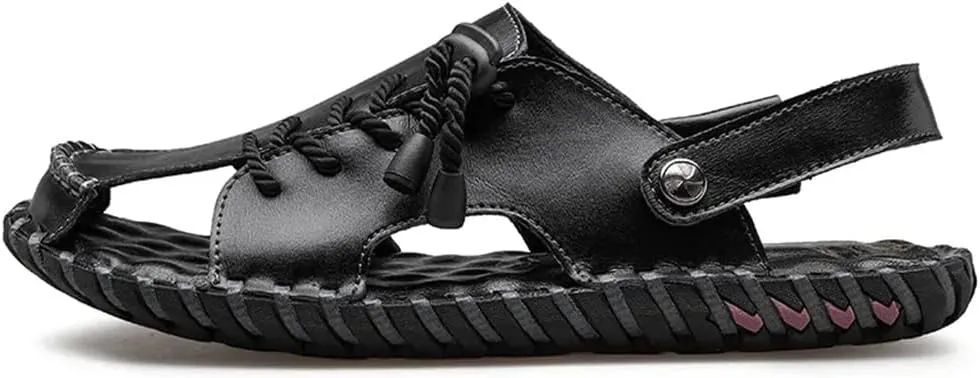 Men's Sandals Genuine Leather Beach Shoes Men Leisure Sandals Casual Shoes