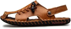 Men's Sandals Genuine Leather Beach Shoes Men Leisure Sandals Casual Shoes