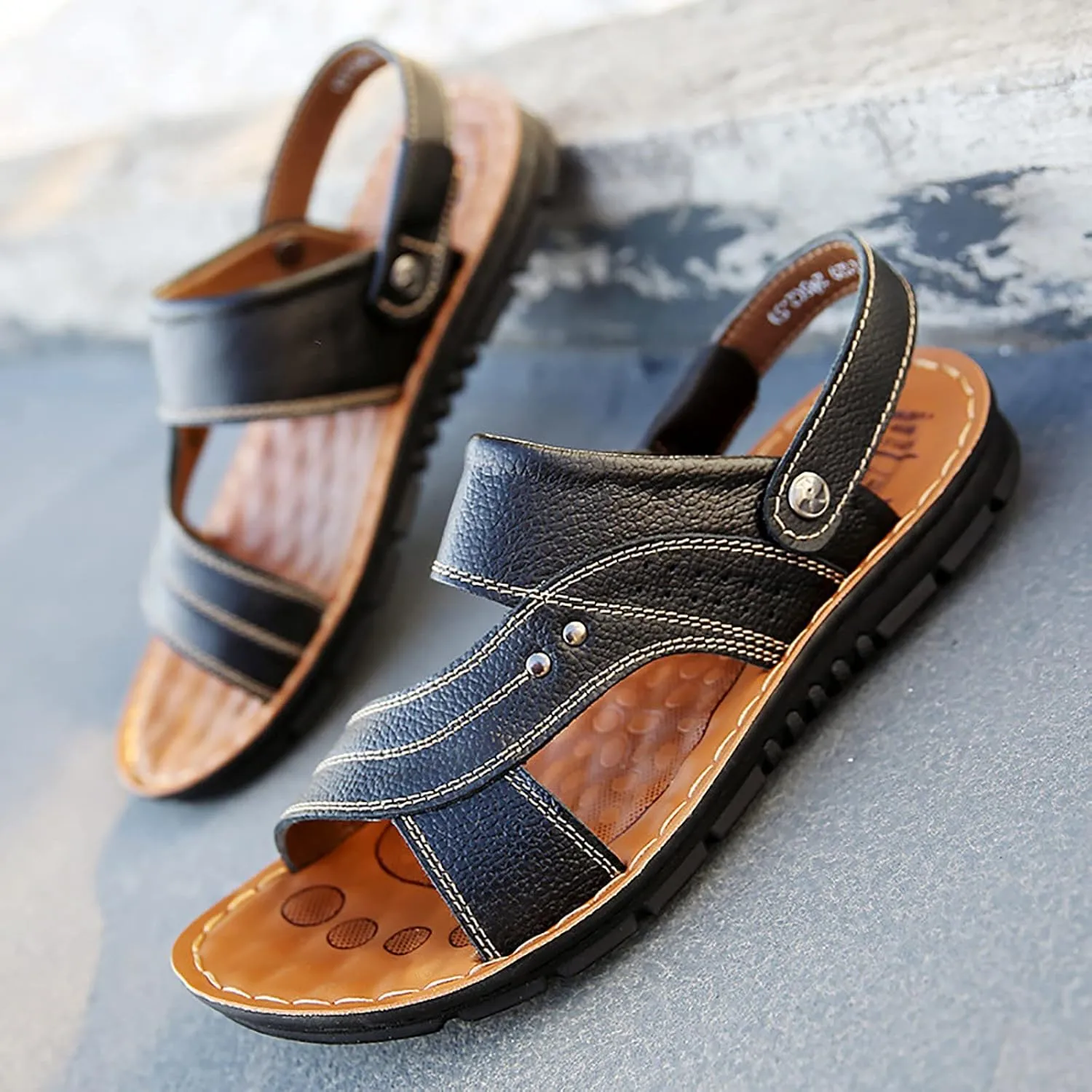 Mens Sandals Sandal for Men Mens Beach Sandals Open Toe for Indoor and Outdoor Non Slip Hiking Comfort Sandal