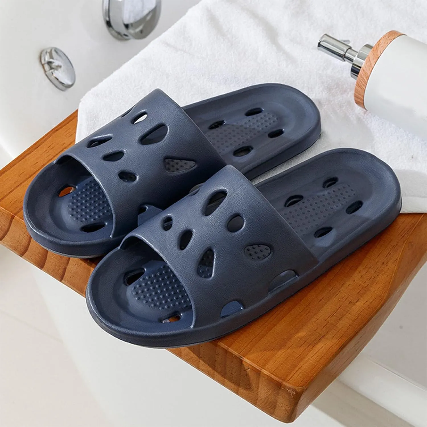 Mens Shower Shoes Womens Slides Mens Slippers Shower Shoes Women Public Pool Ultimate Comfort Slippers